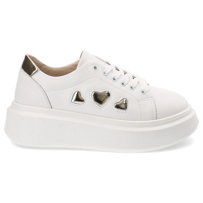 Sneakersy ARTIKER - 54C1850 Biały-Złoty