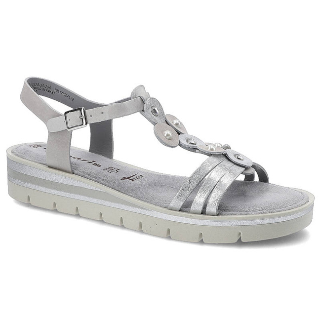 Sandały TAMARIS - 1-28228-30 296 Grey/Silver